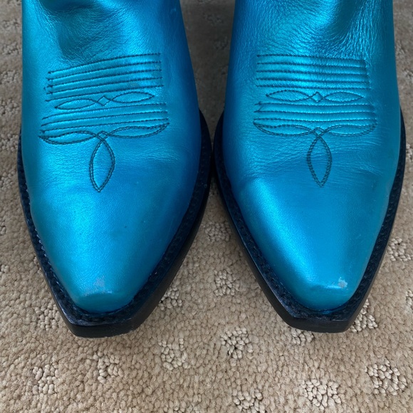 IDYLLWIND Metallic Teal Boots - Picture 5 of 7